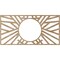 Ekena Millwork Hoover Wood Fretwork Pierced Ceiling Medallion, Red Oak, 38"W x 19"H x 14 1/4"ID x 3/8"T CMWP38X19X0375HORO - alternate 5